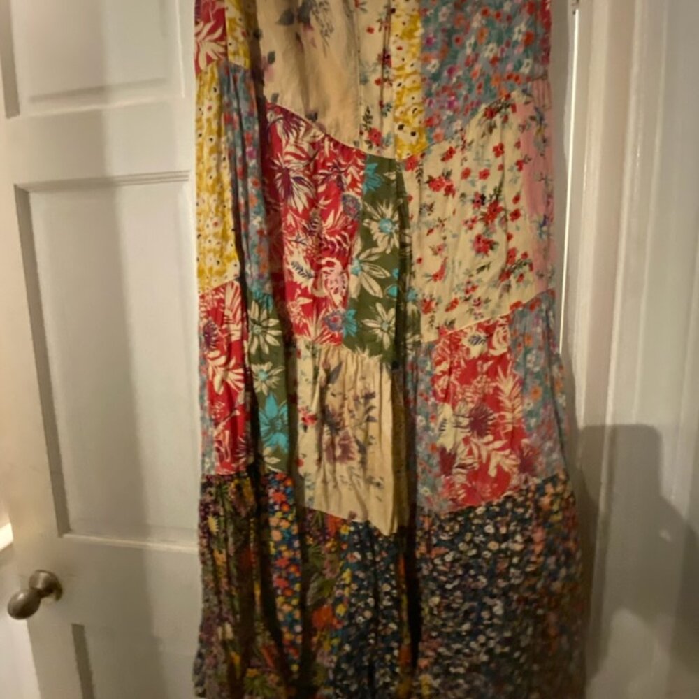 Young Threads patchwork palazzo pants size large